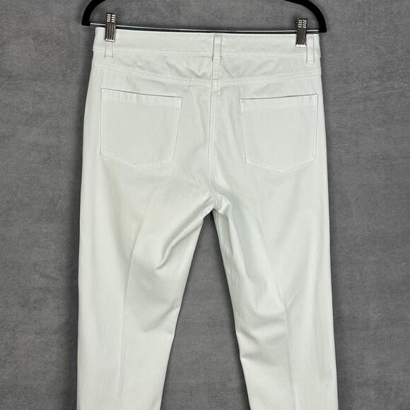 J Mclaughlin Pants Womens 6 Mint Green Lexi Jeans Pockets Stretch Casual Preppy - Picture 4 of 13